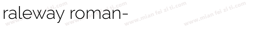 raleway roman字体转换
